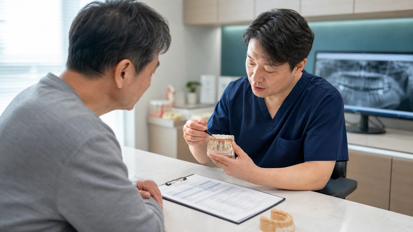 윗 어금니 임플란트 비용 상담에서 확인할 진단 자료